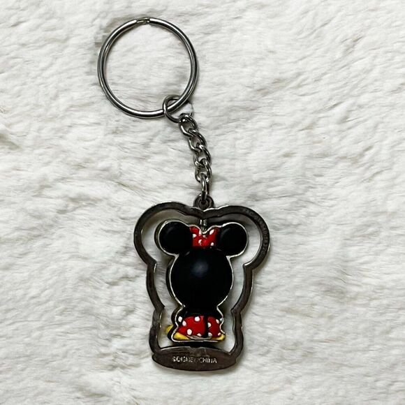 🔮 5/$25 Disney Minnie‎ Mouse Spinning Keychain - Picture 3 of 5